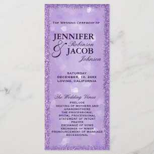 LavenderLights Wedding Program