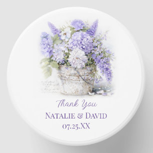 Lavenderr Purple Floral Wedding Keepsake Mini Candle Favors
