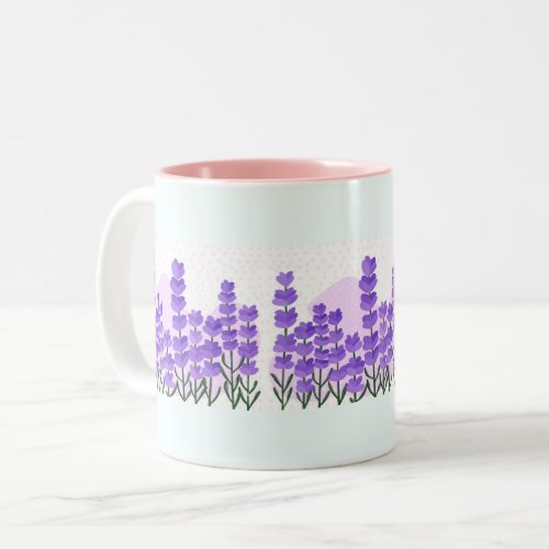 Lavenders _ TheDabs by Mari D Two_Tone Coffee Mug