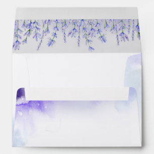 Lavenders   Violet Purple Soft Watercolors Elegant Envelope