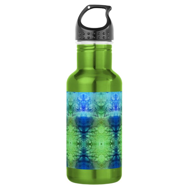 Lavenders X GL Ikat 8  Stainless Steel Water Bottle (Front)