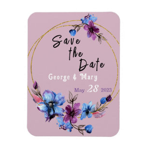 Lavendra Circle Wedding  Magnet