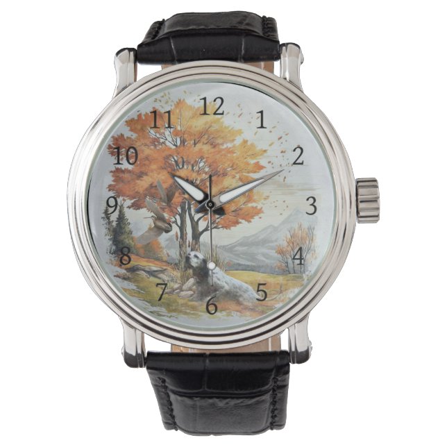 "Laverack" The English Setter hunting Watch (Front)