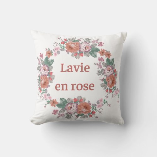 Lavie en Rose pillow