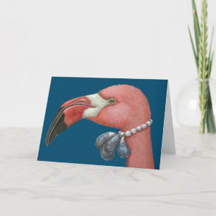 Lavinia the flamingo card