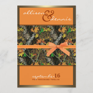 Lavish Camo Wedding Invitations