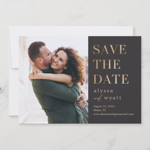 Lavish Glow Editable Color Save The Date Card