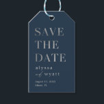 Lavish Glow Editable Color Save The Date Tag<br><div class="desc">Stylish gift tags that make your gift even more special! For matching items and more design options,  visit our website www.berryberrysweet.com</div>