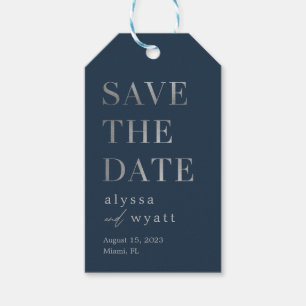 Lavish Glow Editable Color Save The Date Tag