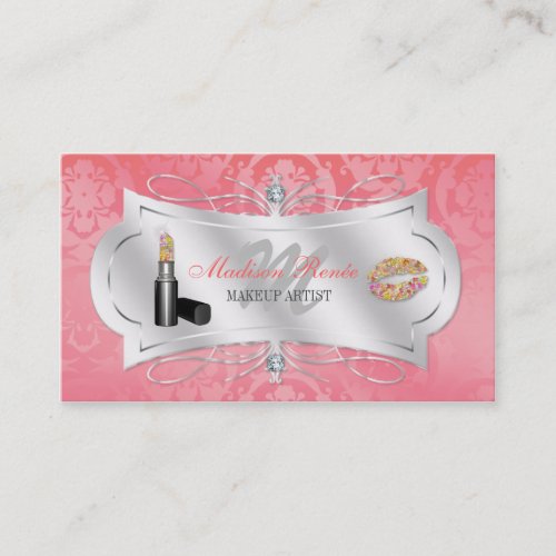 Lavish Grapefruit Peach Sparkling Cosmetologist Business Card Templates