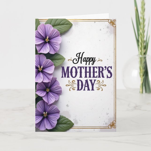 Lavish Mothers Day Floral Card (Front)