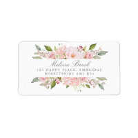 Lavish Pink Roses Personalized Address