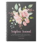 Lavish Pink Roses Personalized Scripture Journal