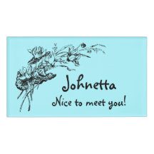 Lavish Retro Floral Display with Name and Text