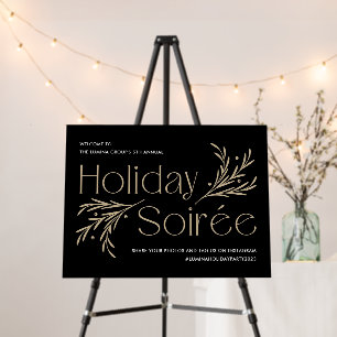 Lavish Soirée EDITABLE COLOR Holiday Party Decor Foam Board