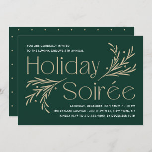 Lavish Soirée Editable Color Holiday Party Invitat Invitation