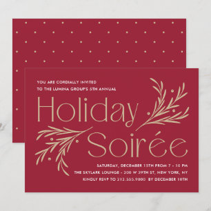 Lavish Soirée Editable Color Holiday Party Invitat Invitation