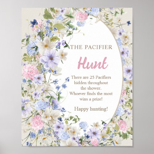 Lavish Wildflowers Baby in bloom the Pacifier Hunt Poster
