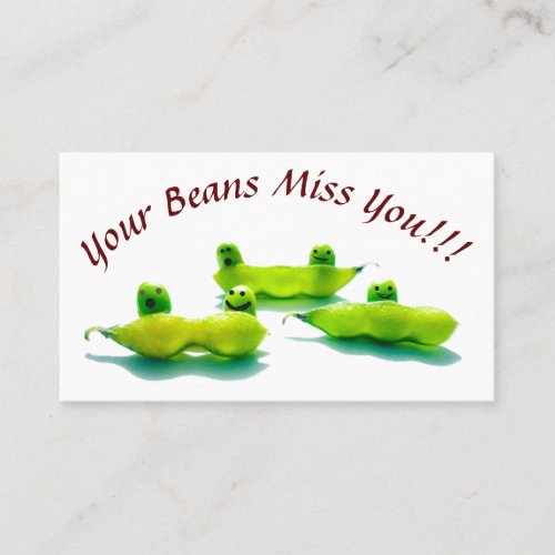 LavishlyOn Beans Attendance Miss You Card