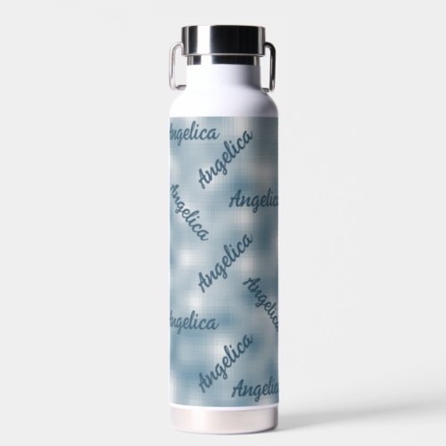LavishlyOn Blue White Weaving Water Bottle