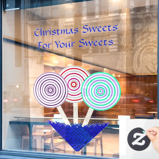 LavishlyOn Christmas or Candy Store Sign (Cafe Window)