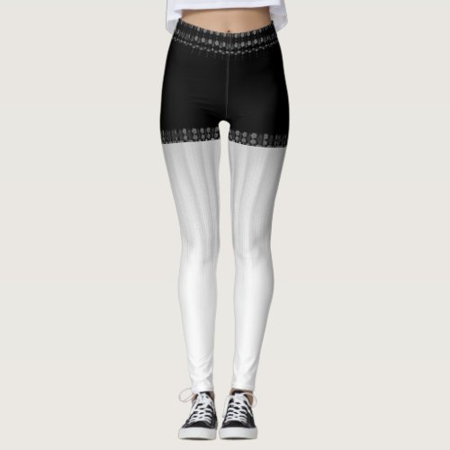 LavishlyOn Denim  Lace Shorts Black  White Leggings
