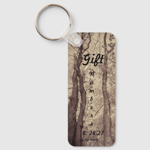 LavishlyOn Gift In Numbers 6 Entwined Trees Keychain