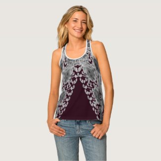 LavishlyOn Grey White Stone Wash Feather Lace Vail