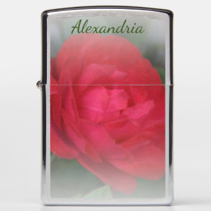 LavishlyOn Monogram Faded Rose Zippo Lighter