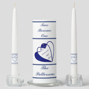 LavishlyOn Royal Two Become One Heart Unity Candle Set