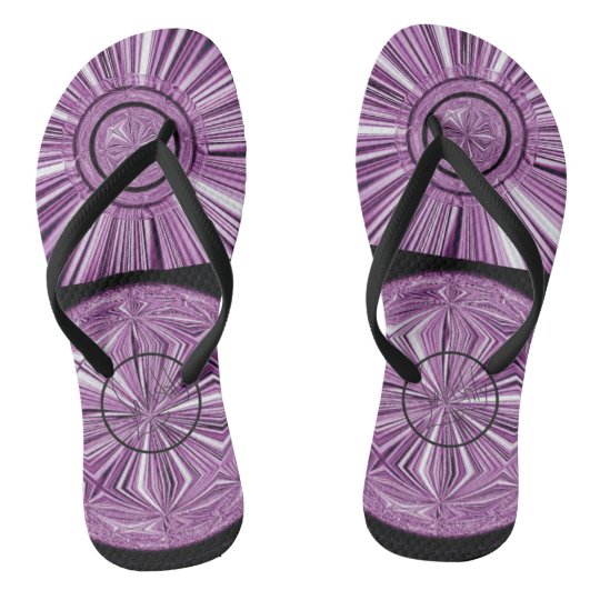 plum flip flops