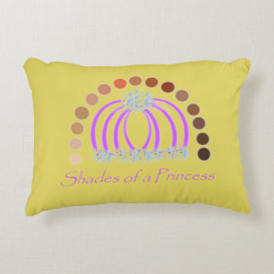 LavishlyOn Shades Of A Princess Make Up Rainbow Accent Pillow