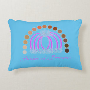 LavishlyOn Shades Of A Princess Make Up Rainbow Accent Pillow