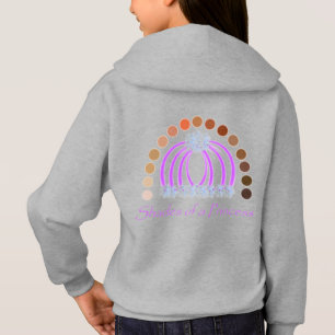LavishlyOn Shades Of A Princess Make Up Rainbow Hoodie