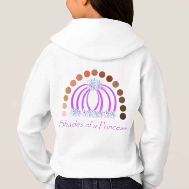 LavishlyOn Shades Of A Princess Make Up Rainbow  Hoodie (Back)