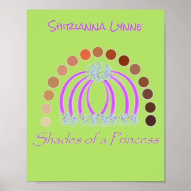 LavishlyOn Shades Of A Princess Make Up Rainbow  Poster (Front)