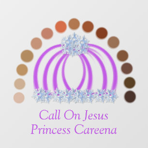 LavishlyOn Shades Of A Princess Make Up Rainbow Wall Decal