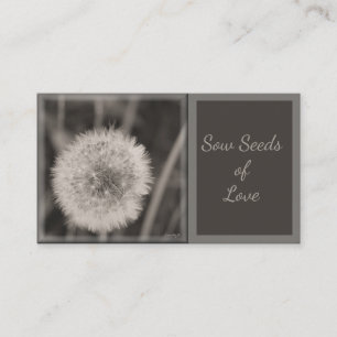 LavishlyOn Sow Seeds Of Love Dandelion Note Business Card