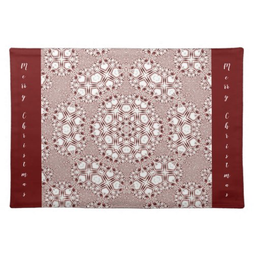 LavishlyOn Stellar Gingham Red White Christmas Cloth Placemat