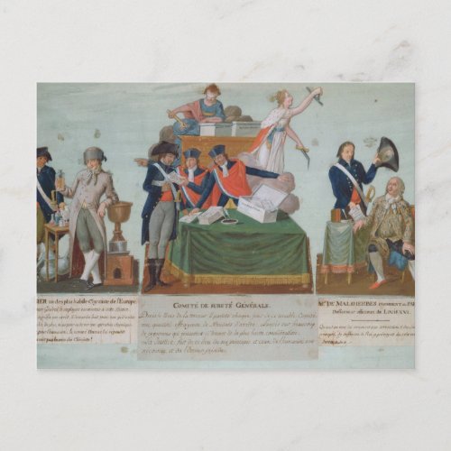 Lavoisier the Comite de Surete Generale Postcard