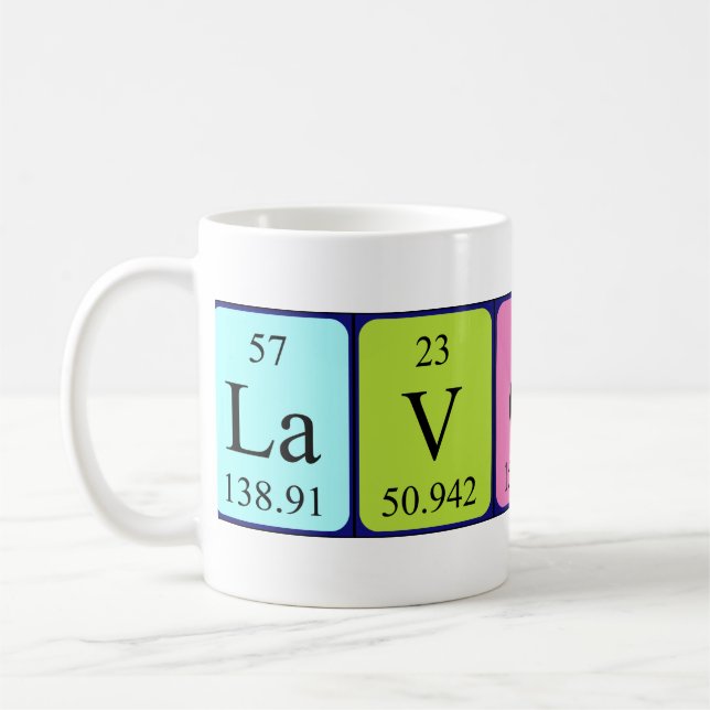 Lavonne periodic table name mug (Left)