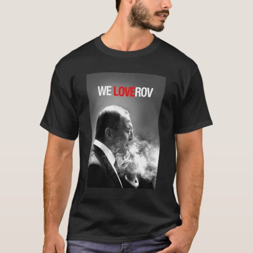 Lavrov Portrait Russia Politics T_Shirt