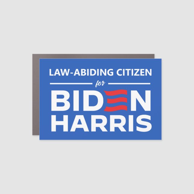 Law Abiding Citizen for Biden Harris Car Magnet (Front)