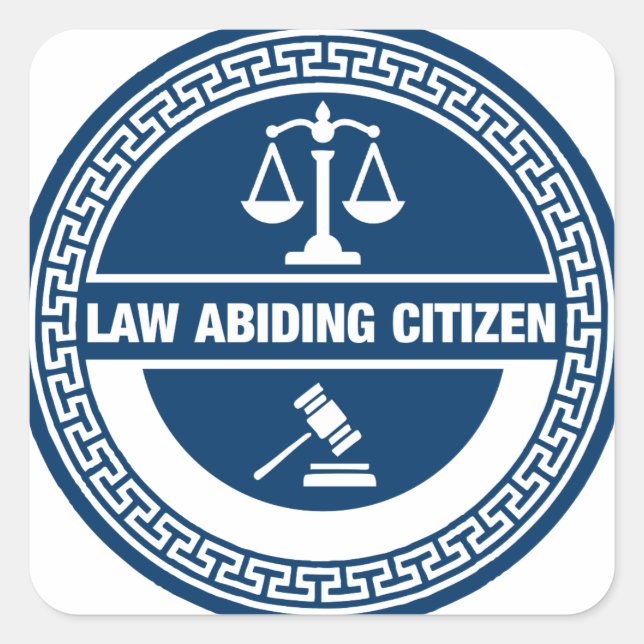 Law Abiding Citizen Square Sticker (Front)