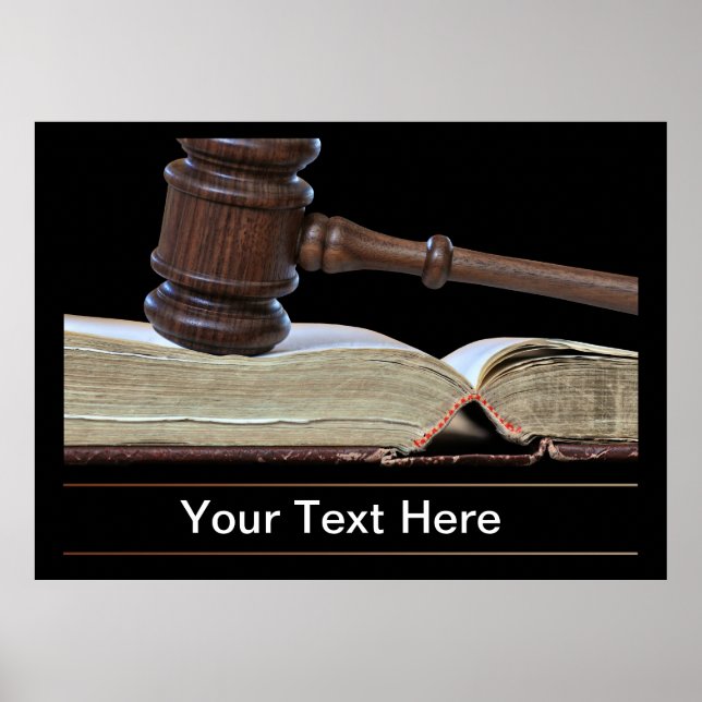 Law and Courtroom Poster (Front)