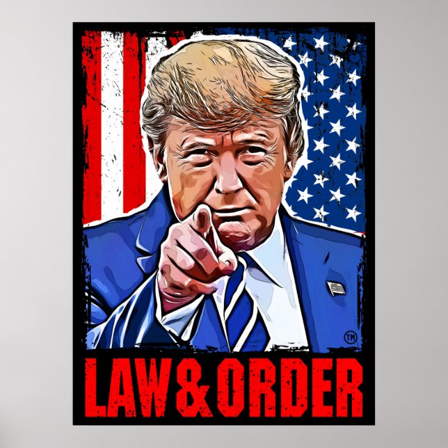 Law and order trump low & order poster (Front)