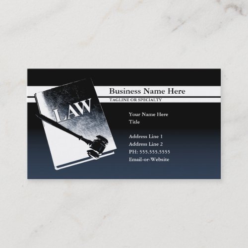 law book business card template
