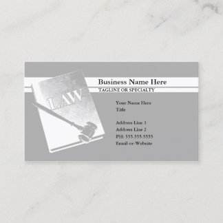 law book business card