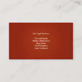 Law Briefcase Business Card (Back)