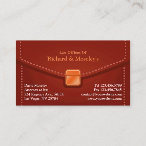 Law Briefcase Business Card